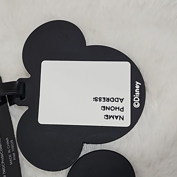 Disney Pride Collection Bag Tags Set of 2 Heavy Duty Rubber Black and Rainbow - Picture 5 of 5